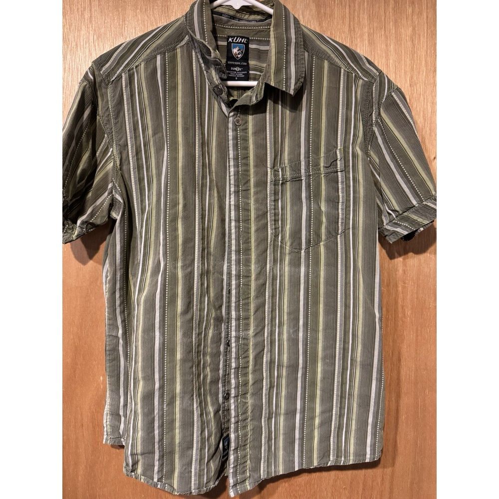Kuhl Button‎ Up Shirt Suncell Short Sleeve Pocket Men's Small (V)